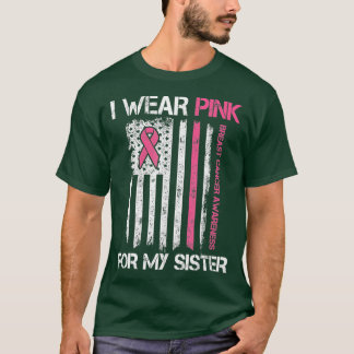 私の衣服ピンク私の妹の乳がん月Amer Tシャツ