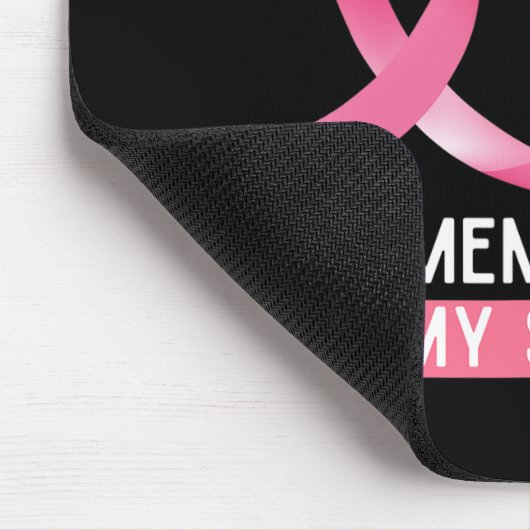 私の衣服ピンク私の妹の乳がんAの記憶 マウスパッド (コーナー)