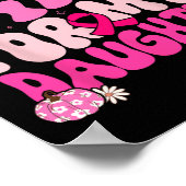 私の衣服ピンク私の娘の乳がん待っている ポスター (角)