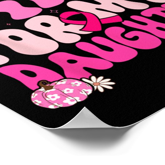 私の衣服ピンク私の娘の乳がん待っている ポスター (角)