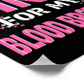 私の衣服ピンク私の弟の乳がん阿波 ポスター (角)