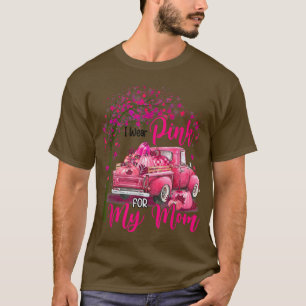 私の衣服ピンク私の母のリボントラック乳癌 Tシャツ
