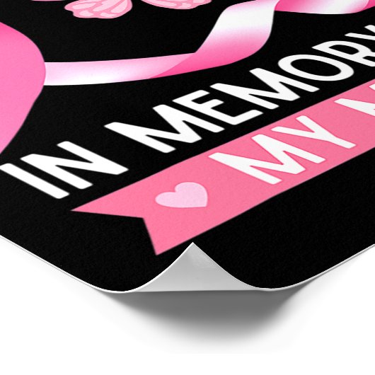 私の衣服ピンク私の母の乳がん戦争の記憶 ポスター (角)