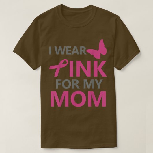 私の衣服ピンク私の母の乳がん認識度114 Tシャツ (デザイン正面)