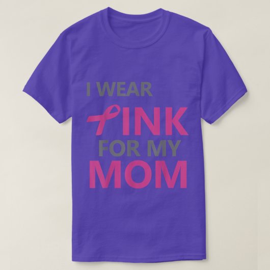 私の衣服ピンク私の母の乳がん認識度114 Tシャツ (デザイン正面)