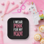 私の衣服ピンク私の母の乳がん認識度 ペーパープレート (パーティー)