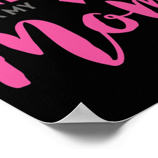 私の衣服ピンク私の母の乳がん認識度 ポスター (角)