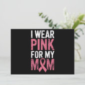 私の衣服ピンク私の母の乳がん認識度 招待状 (スタンド正面)