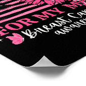 私の衣服ピンク私の母の乳がん認識度Ame ポスター (角)