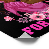 私の衣服ピンク私の母の乳がん認識度Bla ポスター (角)