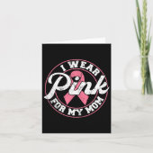 私の衣服ピンク私の母の乳がん認識度Gif カード (正面)