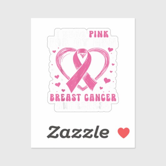 私の衣服ピンク私の母の乳がん認識度Sup シール (シート)