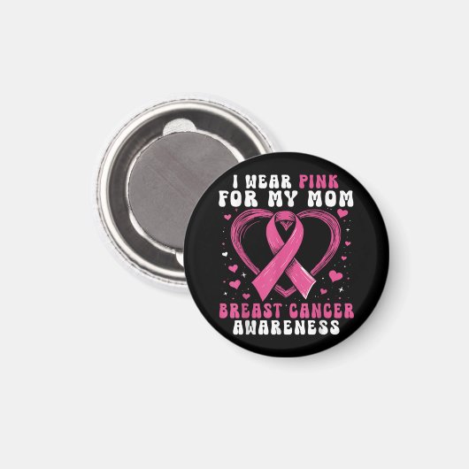 私の衣服ピンク私の母の乳がん認識度Sup マグネット (正面/裏面)