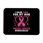 私の衣服ピンク私の母の乳がん認識度Sup マグネット (横)