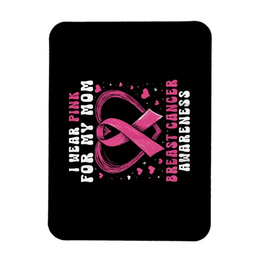 私の衣服ピンク私の母の乳がん認識度Sup マグネット (縦)