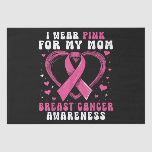 私の衣服ピンク私の母の乳がん認識度Sup 薄葉紙 (正面)