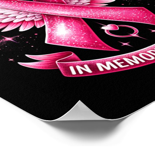 私の衣服ピンク私の母の乳がんFamの記憶 ポスター