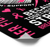 私の衣服ピンク私の義理の娘の乳がんH ポスター (角)