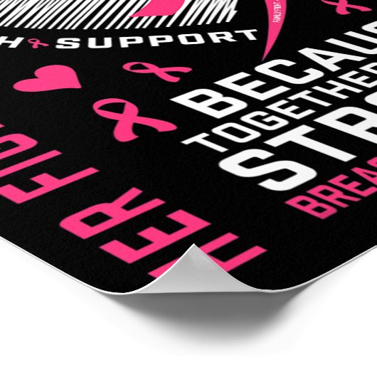 私の衣服ピンク私の義理の娘の乳がんH ポスター (角)