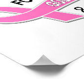 私の衣服ピンク私のgodmother 42乳がん ポスター (角)