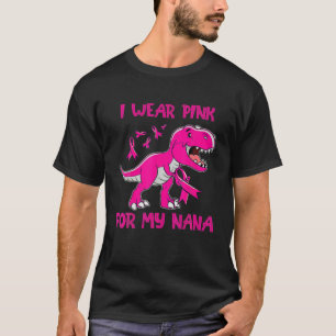 私の衣服ピンク私のNana Trex恐竜リボンToddl Tシャツ