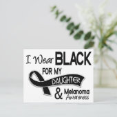 私の衣服ブラック私の娘42メラノーマ ポストカード (スタンド正面)