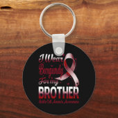 私の衣服ブルゴーニュ兄の鎌状赤血球貧血 キーホルダー (正面)