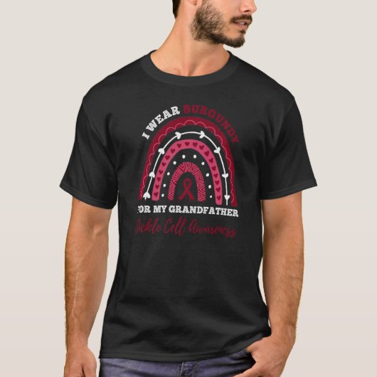 私の衣服ブルゴーニュ祖父の鎌細胞Awa Tシャツ (正面)