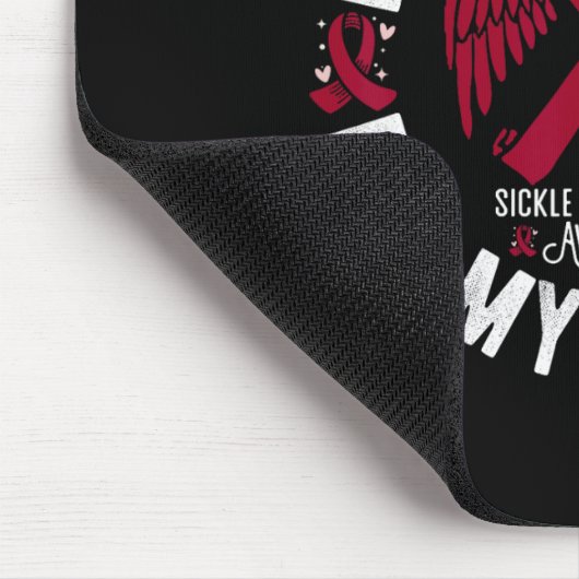 私の衣服ブルゴーニュ私の夫の鎌状赤血球粟粒 マウスパッド (コーナー)