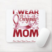 私の衣服ブルゴーニュ私の母の口頸部がん マウスパッド (マウス)