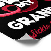 私の衣服ブルゴーニュ私の祖母の鎌状赤血球粟粒 ポスター (角)