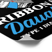 私の衣服ブルーとグレー私の娘タイプ1ディアブレ ポスター (角)