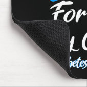 私の衣服ブルーのいとこの糖尿病認識度Ribbo マウスパッド (コーナー)