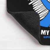 私の衣服ブルーのためのおばあちゃん脱毛症認識度 マウスパッド (コーナー)