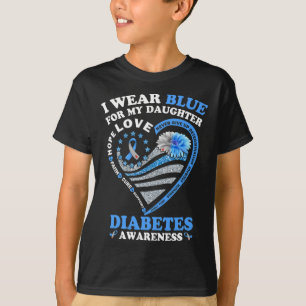 私の衣服ブルーのための娘の糖尿病認識度Blu Tシャツ