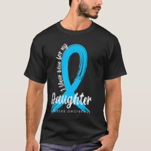 私の衣服ブルーのための娘の糖尿病認識度Blu Tシャツ