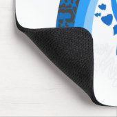 私の衣服ブルーのための息子の糖尿病認識度月儀 マウスパッド (コーナー)