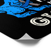 私の衣服ブルーのため私のギギTレックスディノ糖尿病アワーン ポスター (角)