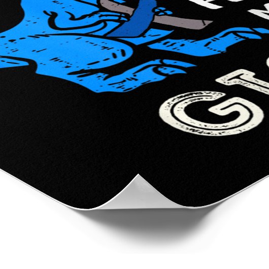 私の衣服ブルーのため私のギギTレックスディノ糖尿病アワーン ポスター (角)