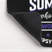 私の衣服ブルーは世界てんかんAを意味する マウスパッド (コーナー)