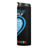 私の衣服ブルーは、自閉症に対する認識の贈り物です。 タンブラー (回転右)