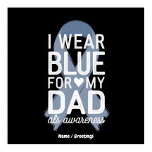 私の衣服ブルー私のパパシャツALS認識度ギフト