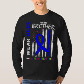 私の衣服ブルー私の兄の自閉症意識アメリク Tシャツ (正面)