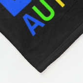 私の衣服ブルー私の兄の自閉症意識ユニコール フリースブランケット (角)