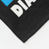 私の衣服ブルー私の兄弟糖尿病認識度T1d フリースブランケット (角)