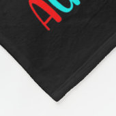 私の衣服ブルー私の兄自閉症パズル蝶 フリースブランケット (角)