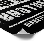 私の衣服ブルー私の兄T1d糖尿病認識度 ポスター (角)