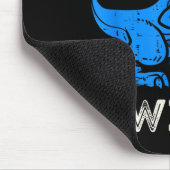 私の衣服ブルー私の妻Tレックスディノ糖尿病アワーン マウスパッド (コーナー)