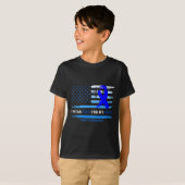 私の衣服ブルー私の姪の糖尿病認識度月 Tシャツ (正面フル)