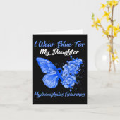 私の衣服ブルー私の娘の水頭戦士 カード (黄色い花)